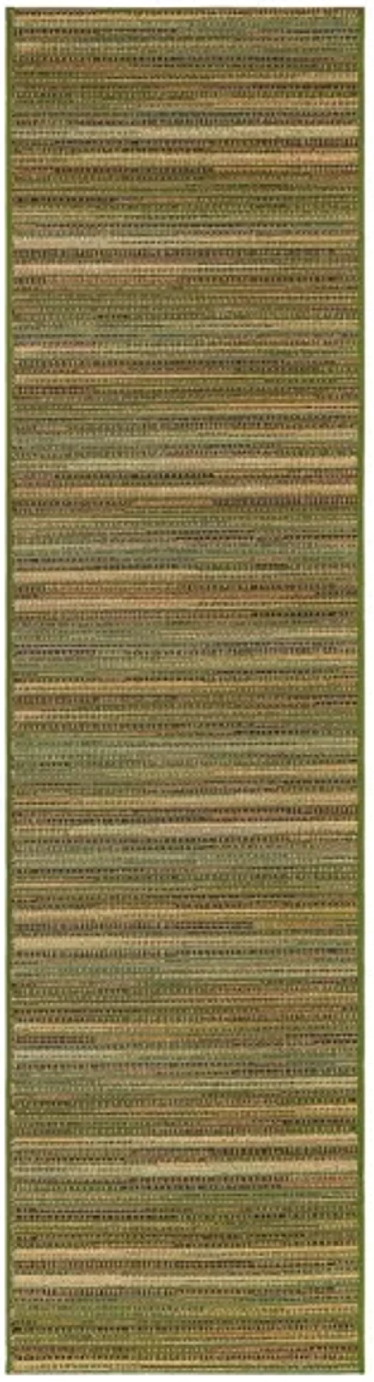 Liora Manne Marina Stripes Indoor/Outdoor Area Rug in Green by Trans-Ocean Import Co Inc