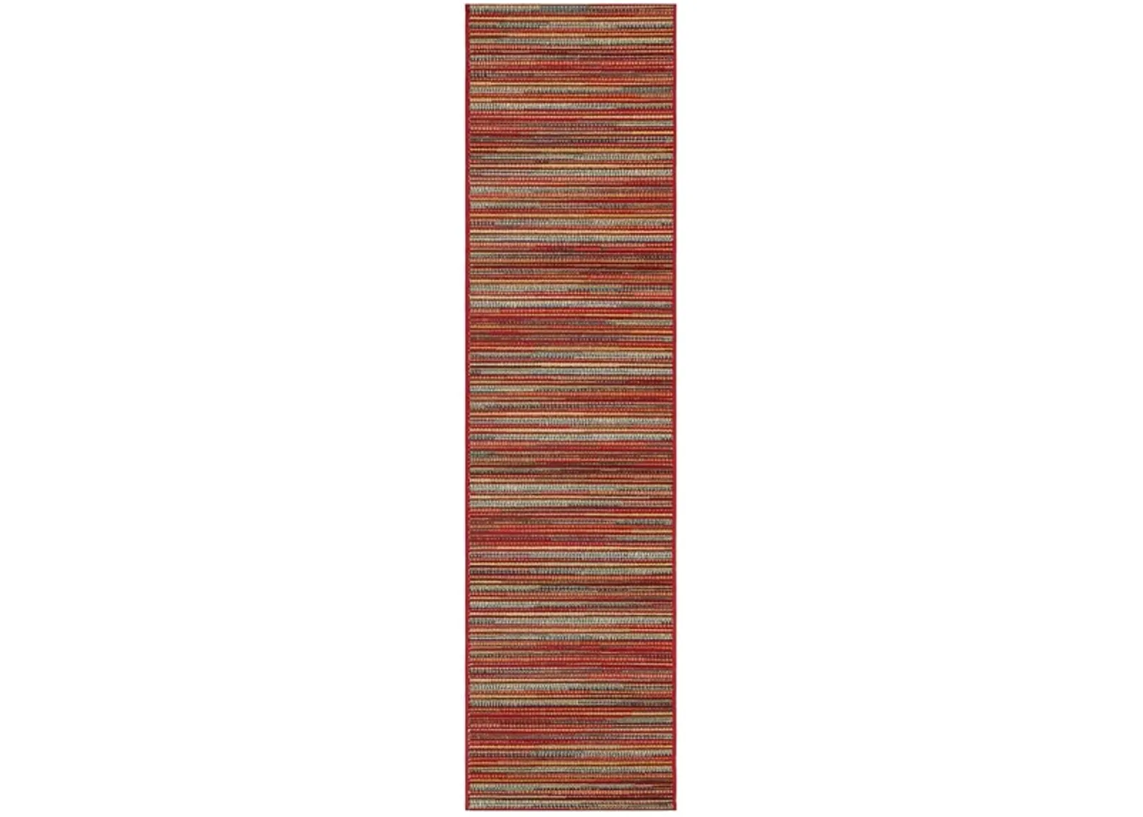 Liora Manne Marina Stripes Indoor/Outdoor Area Rug in Saffron by Trans-Ocean Import Co Inc