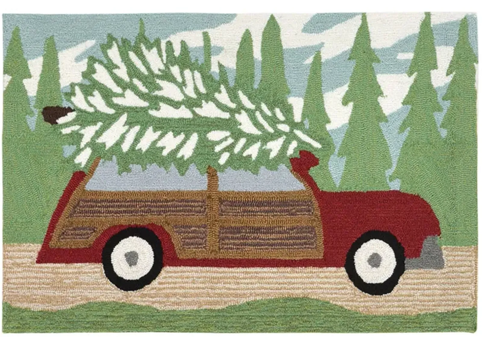 Frontporch Woody Wonderland Indoor/Outdoor Area Rug in Pine by Trans-Ocean Import Co Inc