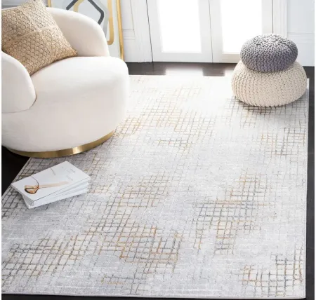 Orchard VI Rug in Gray & Gold by Safavieh