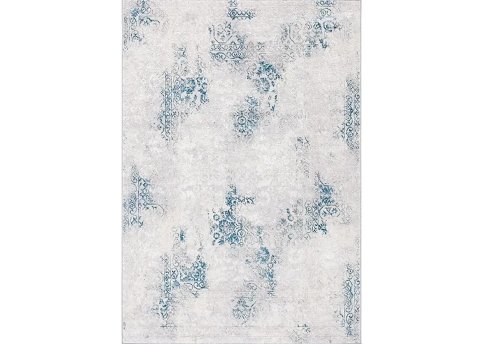 Orchard VIII Rug in Gray & Blue by Safavieh