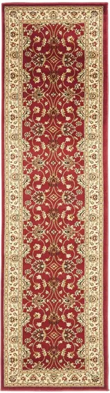 Severn Runner Rug in Red / Ivory by Safavieh