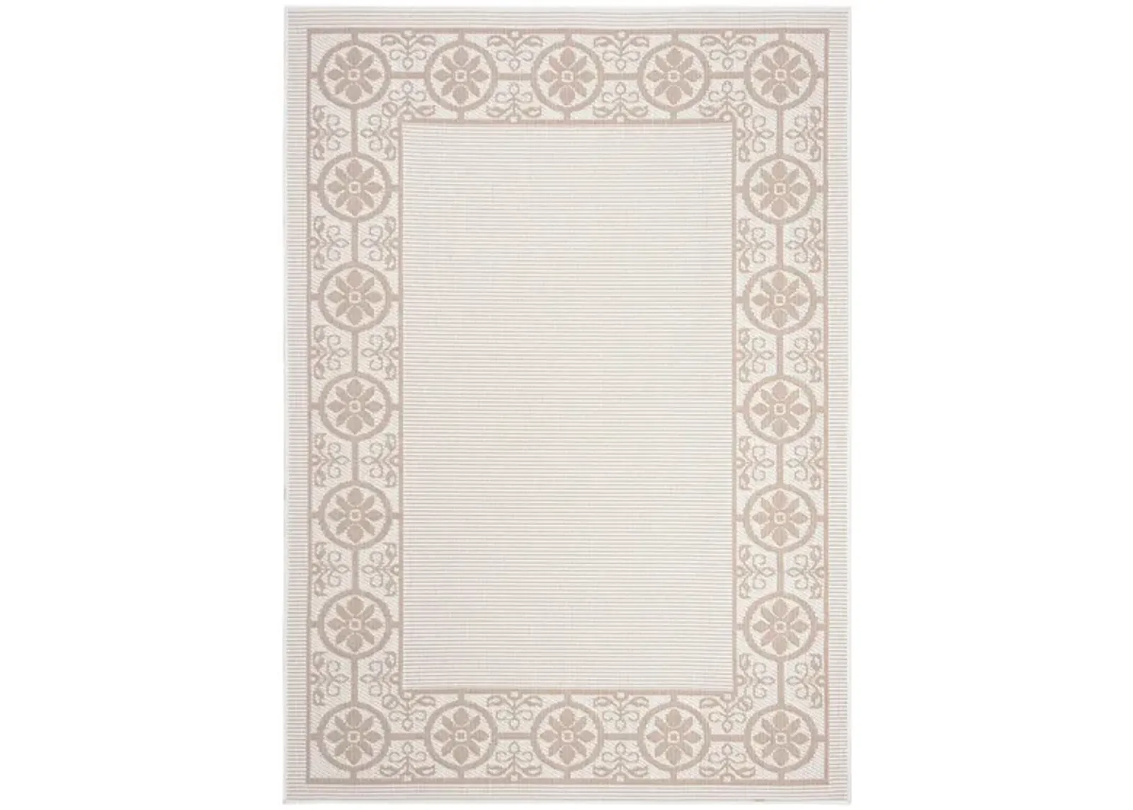 Bermuda St. David Indoor/Outdoor Area Rug in Ivory & Beige by Safavieh