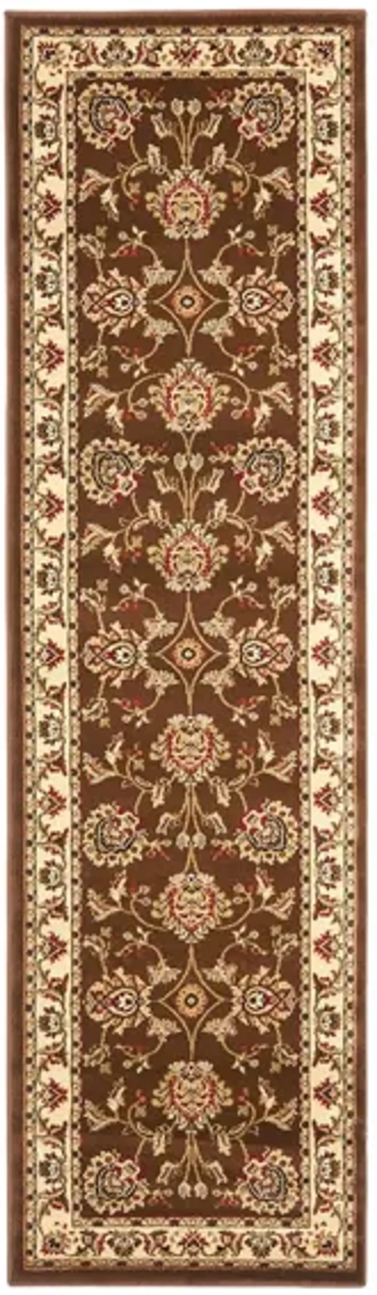 Mersey Runner Rug in Brown / Ivory by Safavieh