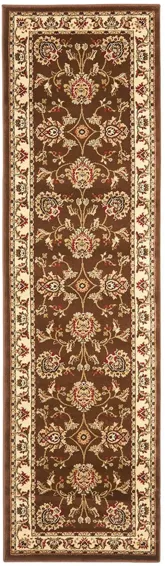 Mersey Runner Rug in Brown / Ivory by Safavieh