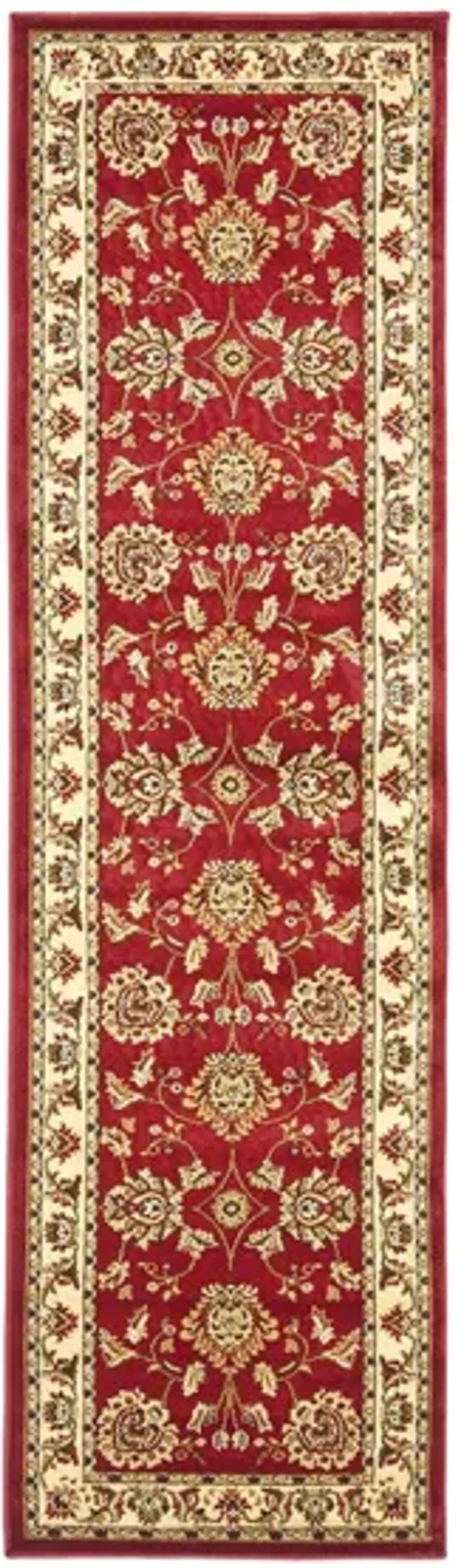 Mersey Runner Rug in Red / Ivory by Safavieh