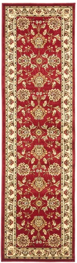 Mersey Runner Rug in Red / Ivory by Safavieh