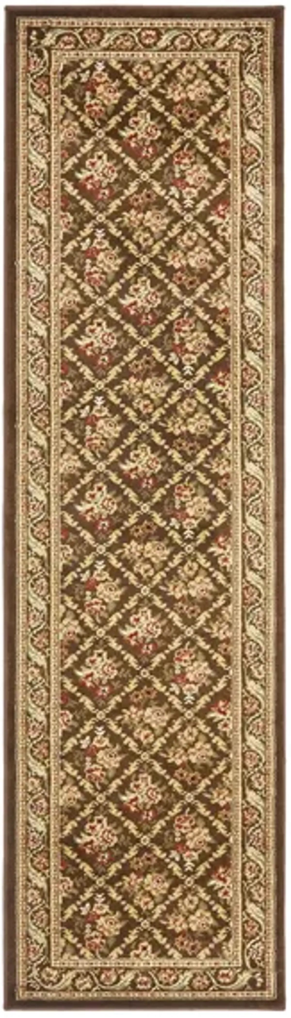 Crown Point Runner Rug in Brown by Safavieh