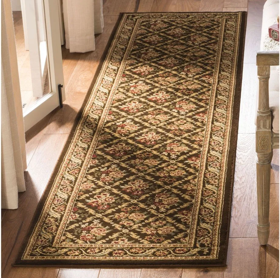 Crown Point Runner Rug in Brown by Safavieh