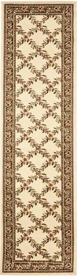 Queensferry Runner Rug in Ivory / Brown by Safavieh