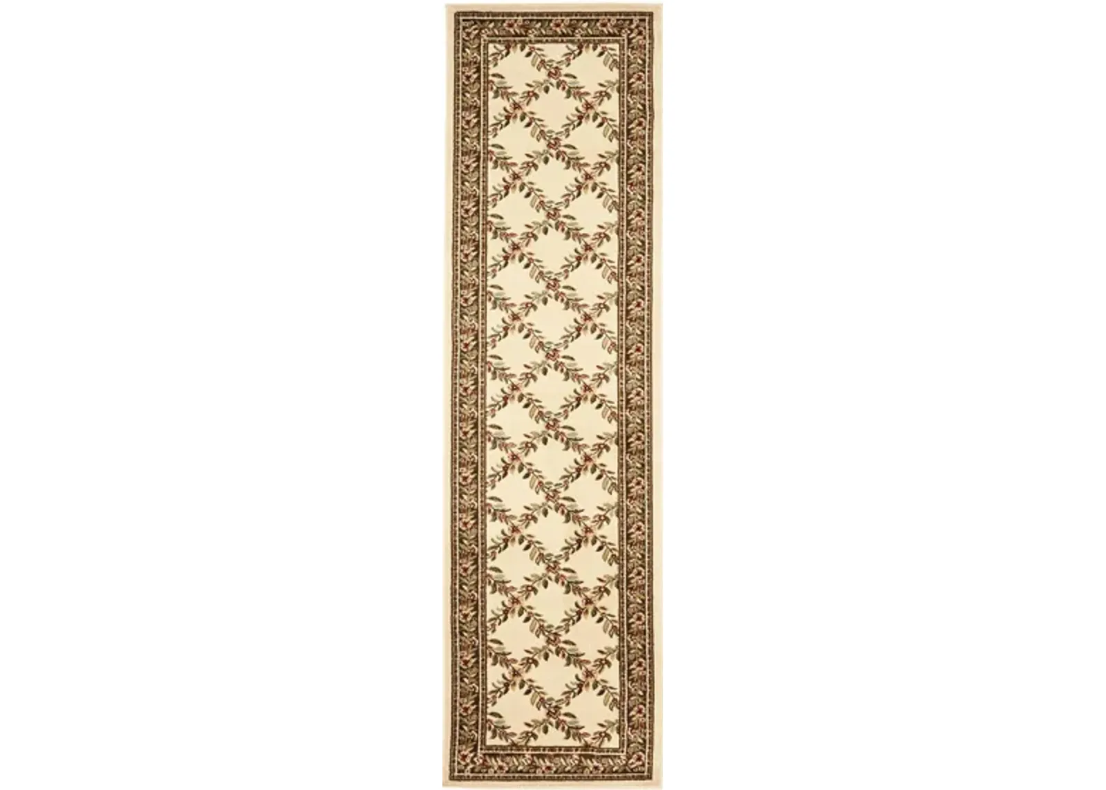 Queensferry Runner Rug in Ivory / Brown by Safavieh