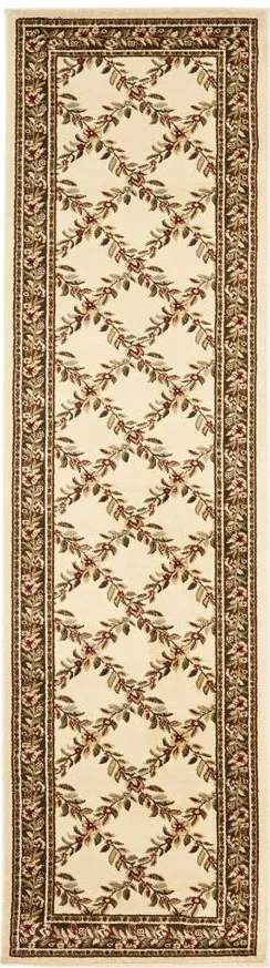 Queensferry Runner Rug in Ivory / Brown by Safavieh