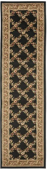 Queensferry Runner Rug in Black / Brown by Safavieh