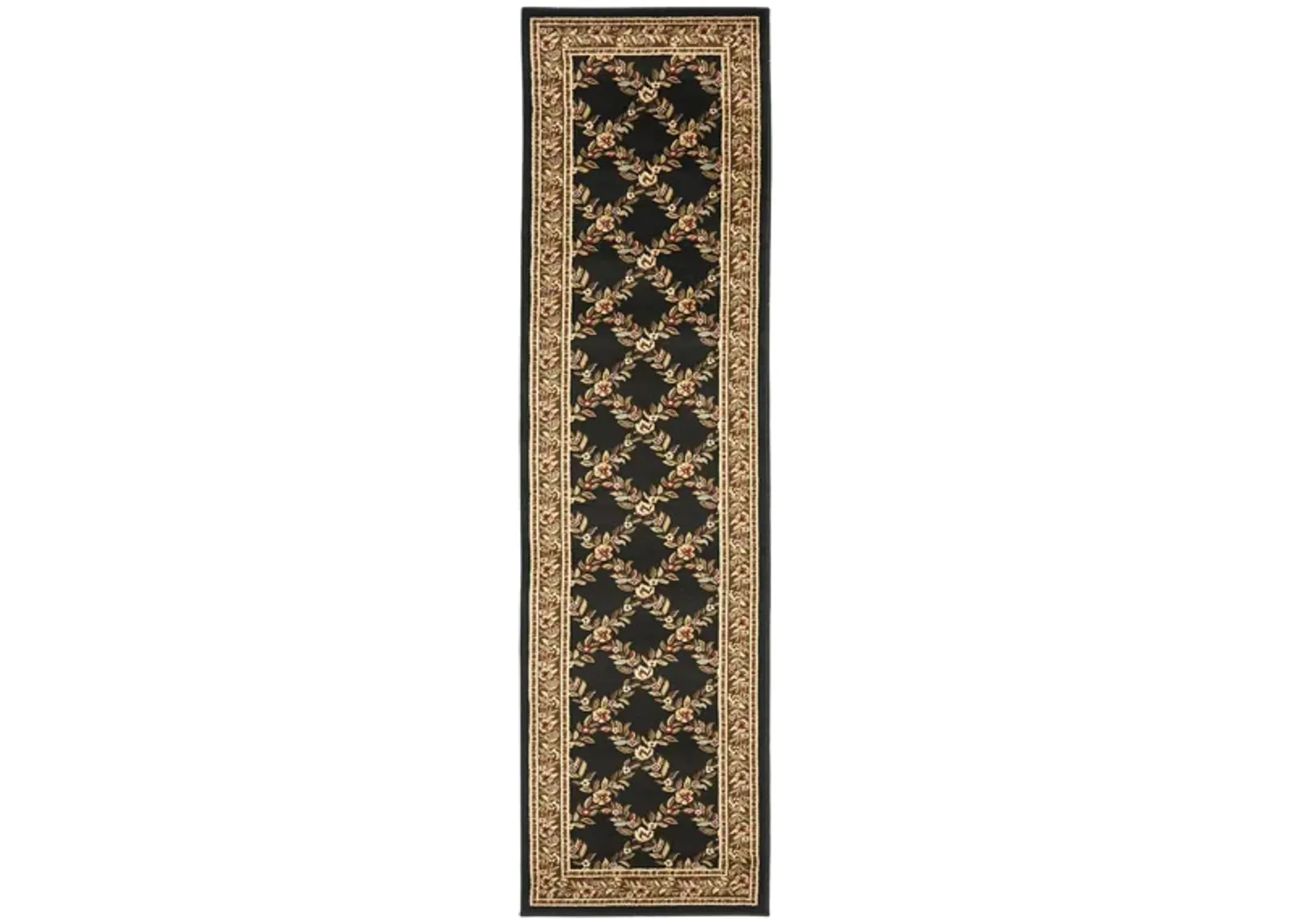 Queensferry Runner Rug in Black / Brown by Safavieh