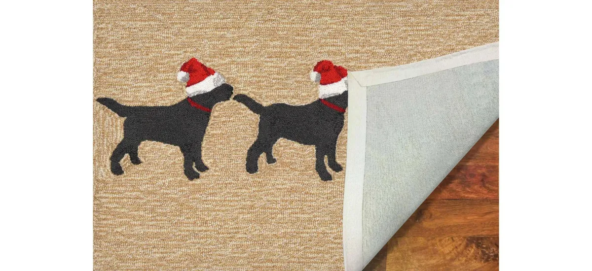 Frontporch 3 Dogs Christmas Indoor/Outdoor Area Rug