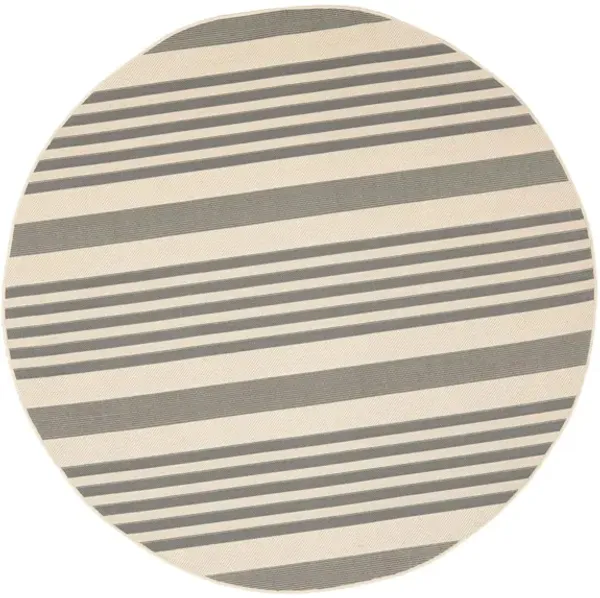 Courtyard Indoor/Outdoor Area Rug Round