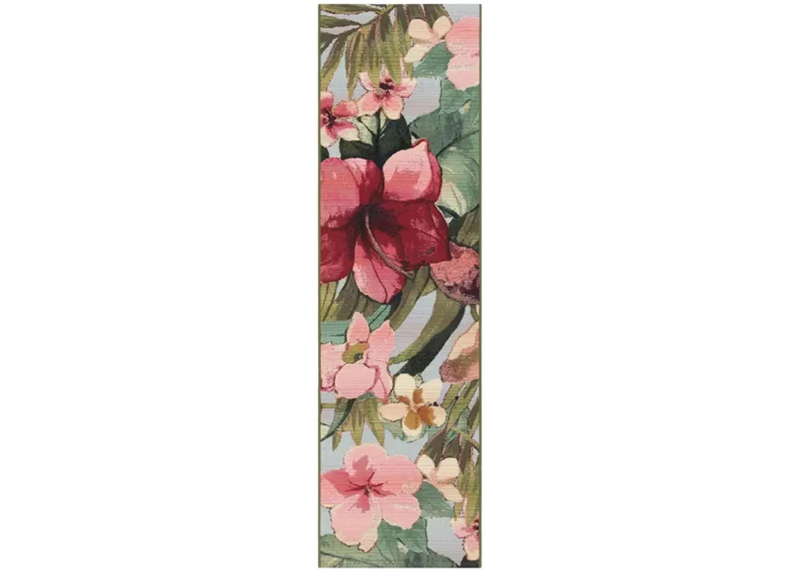 Liora Manne Marina Tropical Floral Indoor/Outdoor Area Rug in Multi by Trans-Ocean Import Co Inc