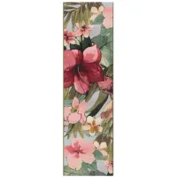 Liora Manne Marina Tropical Floral Indoor/Outdoor Area Rug in Multi by Trans-Ocean Import Co Inc