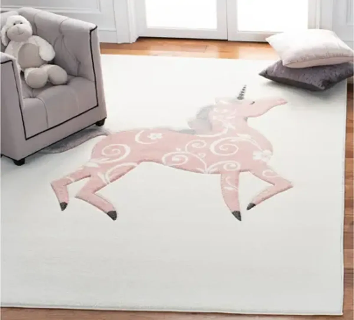 Carousel Unicorn Kids Area Rug