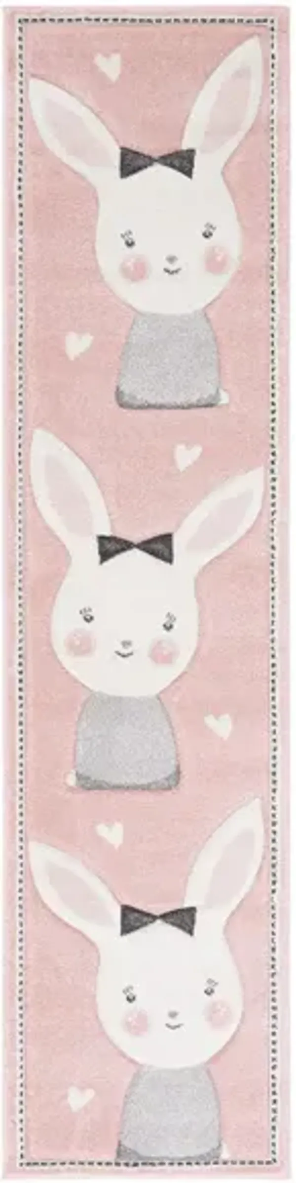 Carousel Bunny Kids Runner Rug