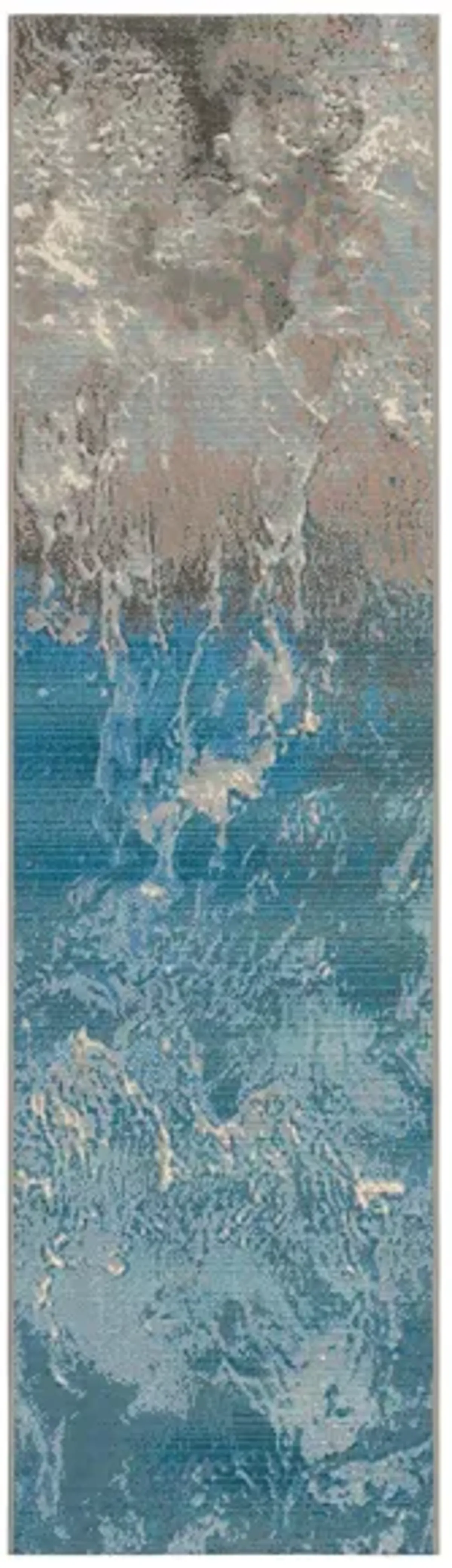 Liora Manne Marina Surf Indoor/Outdoor Area Rug in Ocean by Trans-Ocean Import Co Inc