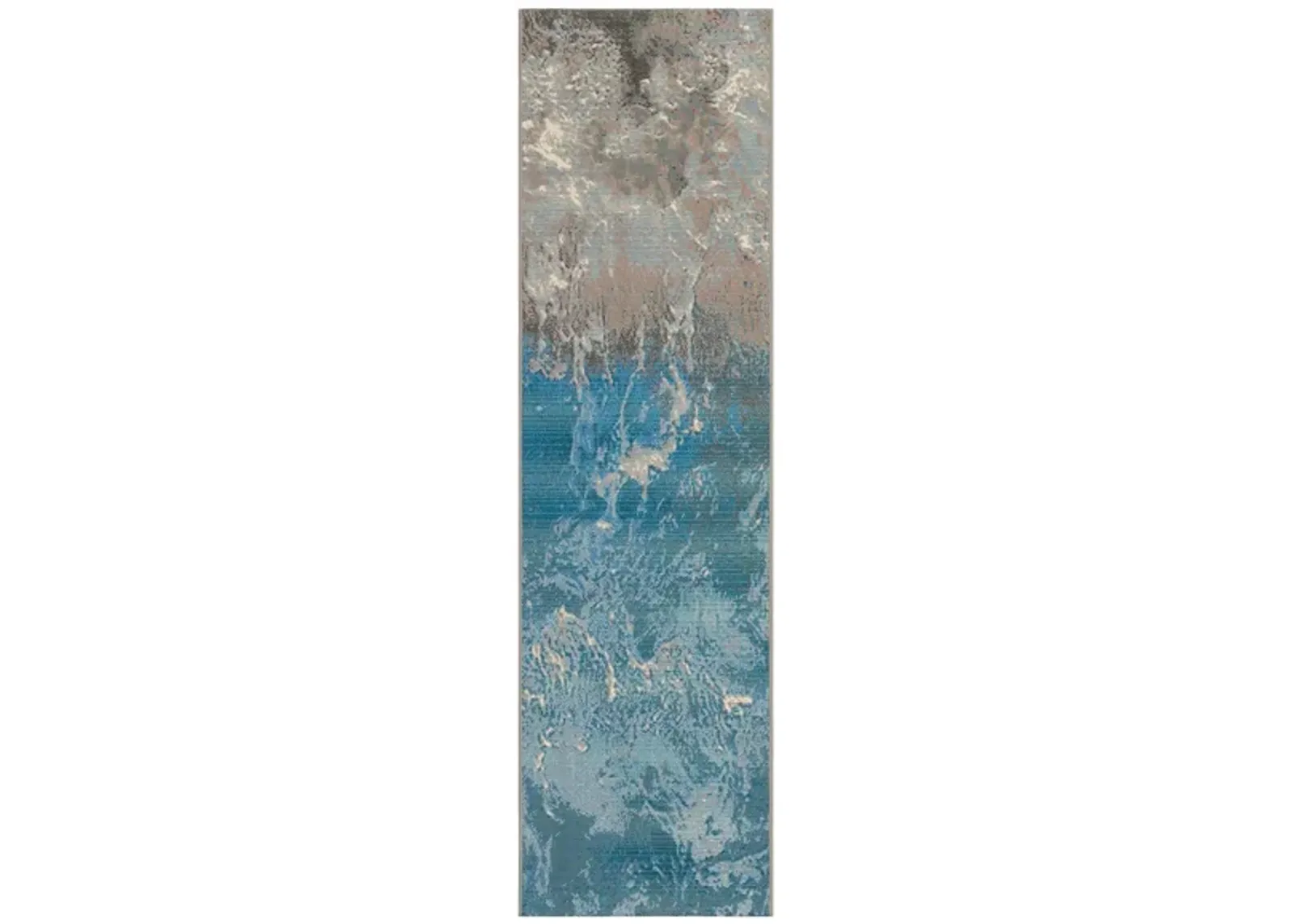 Liora Manne Marina Surf Indoor/Outdoor Area Rug in Ocean by Trans-Ocean Import Co Inc