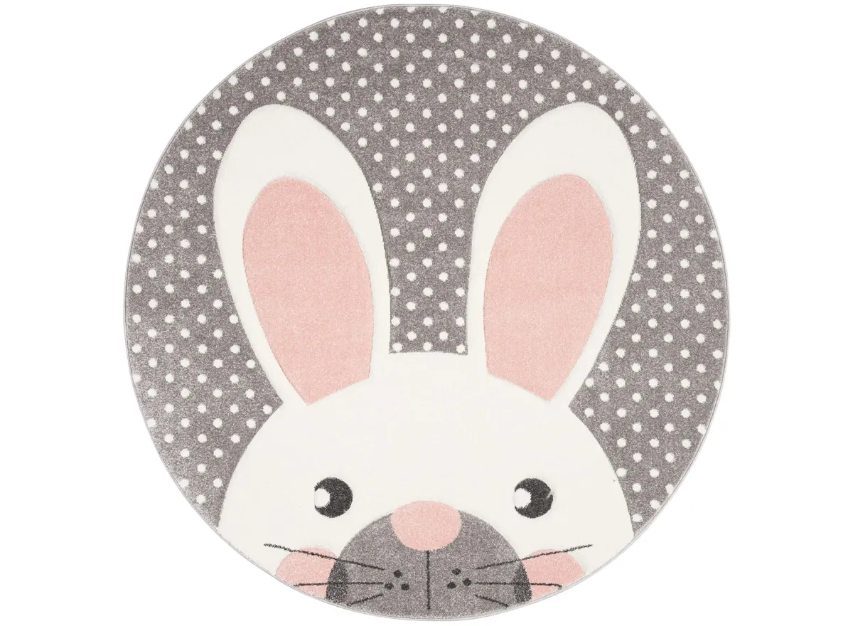 Carousel Rabbit Kids Area Rug