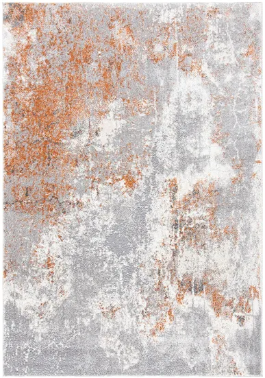 Osbourne Area Rug in Gray & Rust by Safavieh