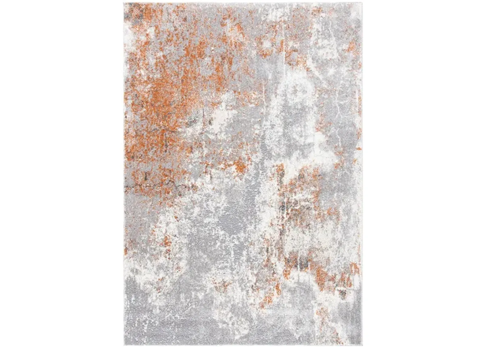 Osbourne Area Rug in Gray & Rust by Safavieh