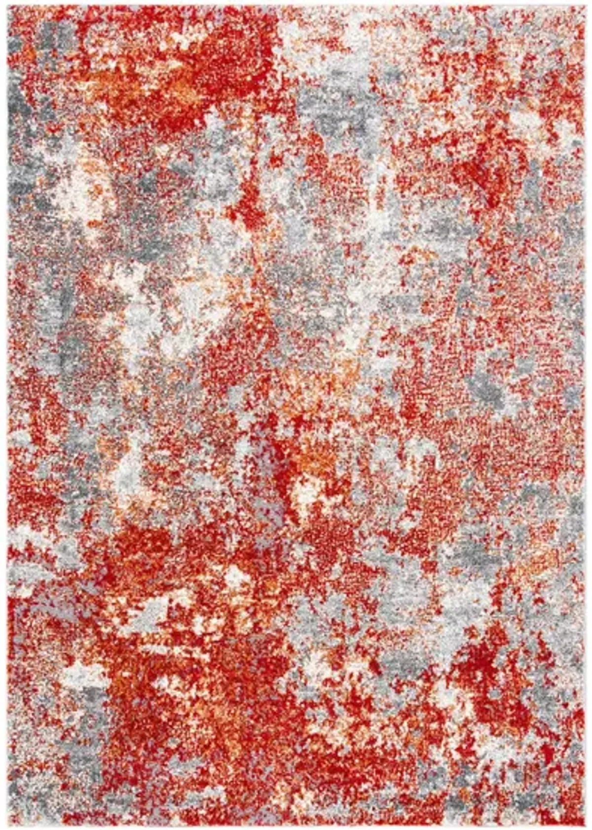 Iommi Area Rug in Red & Gray by Safavieh