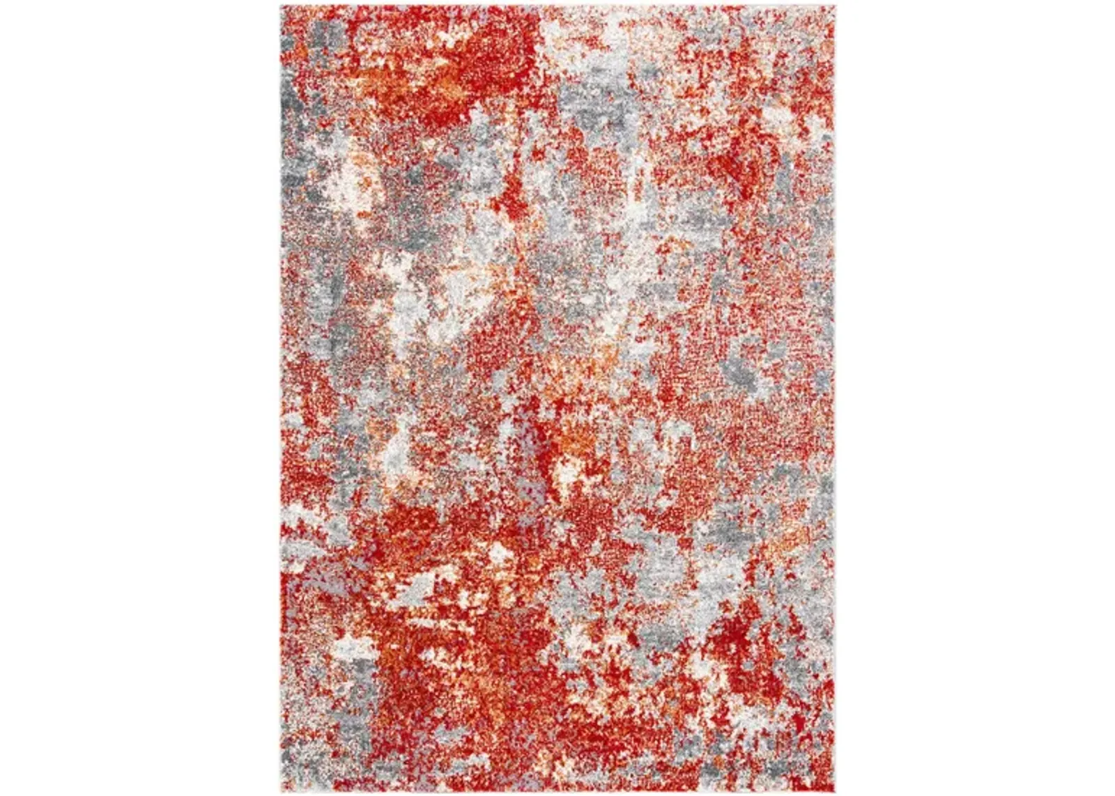 Iommi Area Rug in Red & Gray by Safavieh