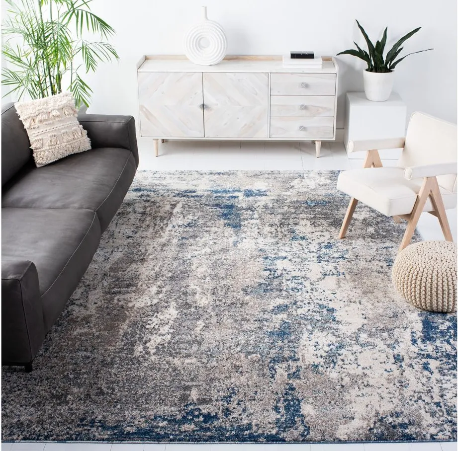 Witton Area Rug in Gray & Navy by Safavieh