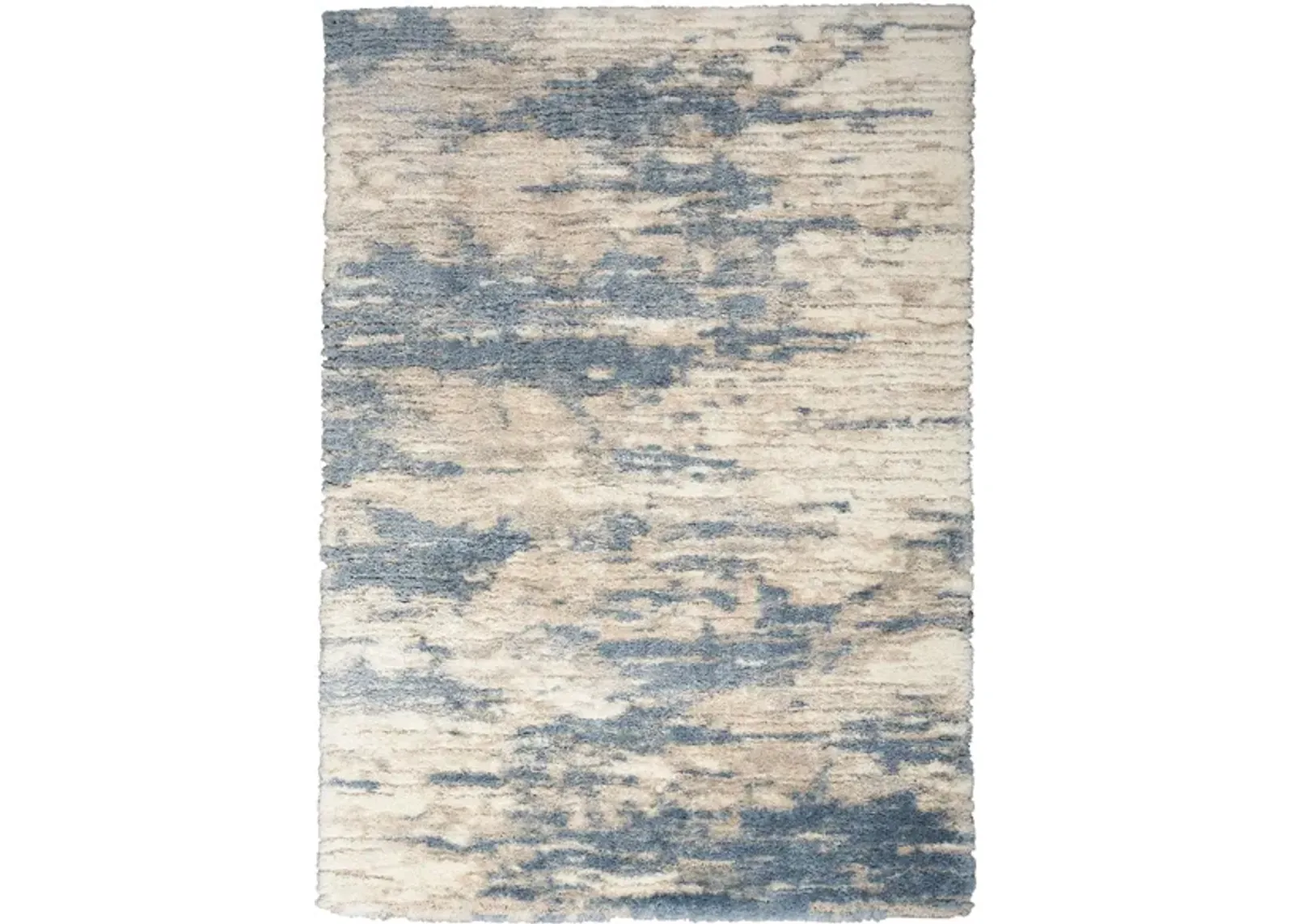 Baronial Area Rug in Light Blue Grey by Nourison