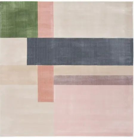 Orwell Square Area Rug in Ivory/Charcoal by Safavieh