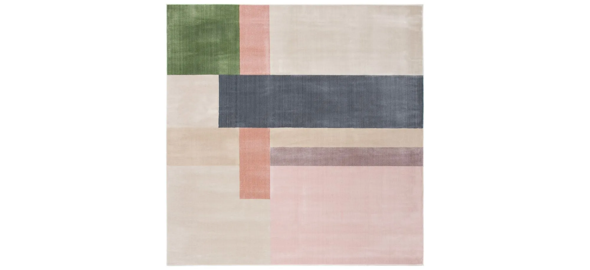 Orwell Square Area Rug in Ivory/Charcoal by Safavieh