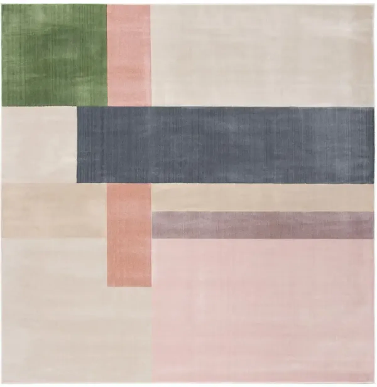 Orwell Square Area Rug in Ivory/Charcoal by Safavieh