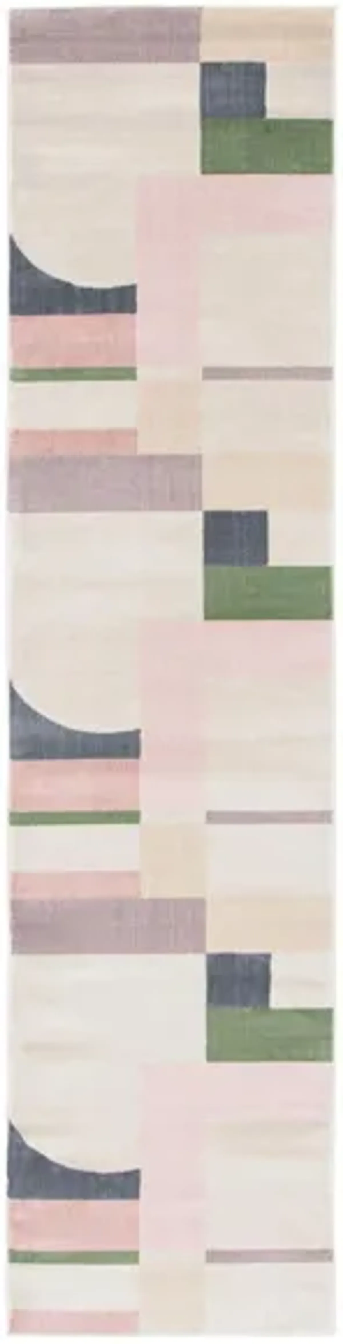 Opula Runner Rug in Beige/Pink by Safavieh