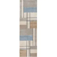 Orianthi Runner Rug in Ivory/Taupe by Safavieh