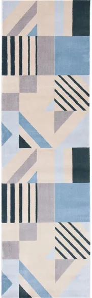 Otwyn Runner Rug in Beige/Blue by Safavieh