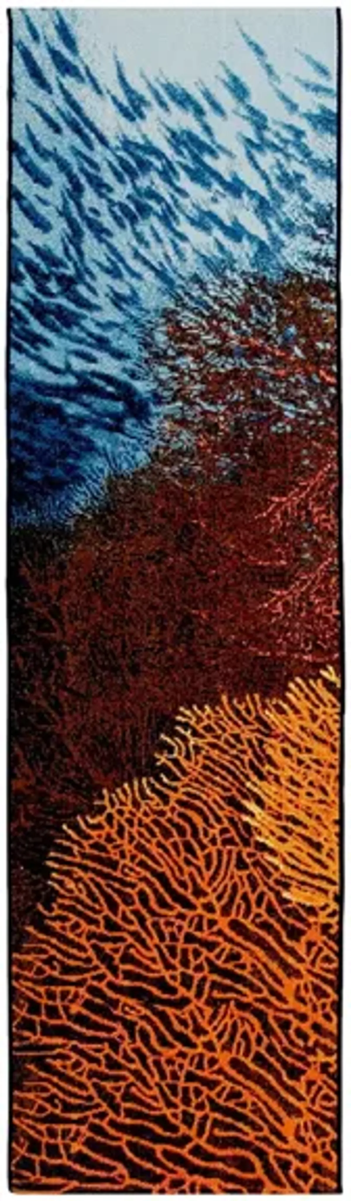 Liora Manne Marina Coral Indoor/Outdoor Rug Area Ocean in Ocean by Trans-Ocean Import Co Inc