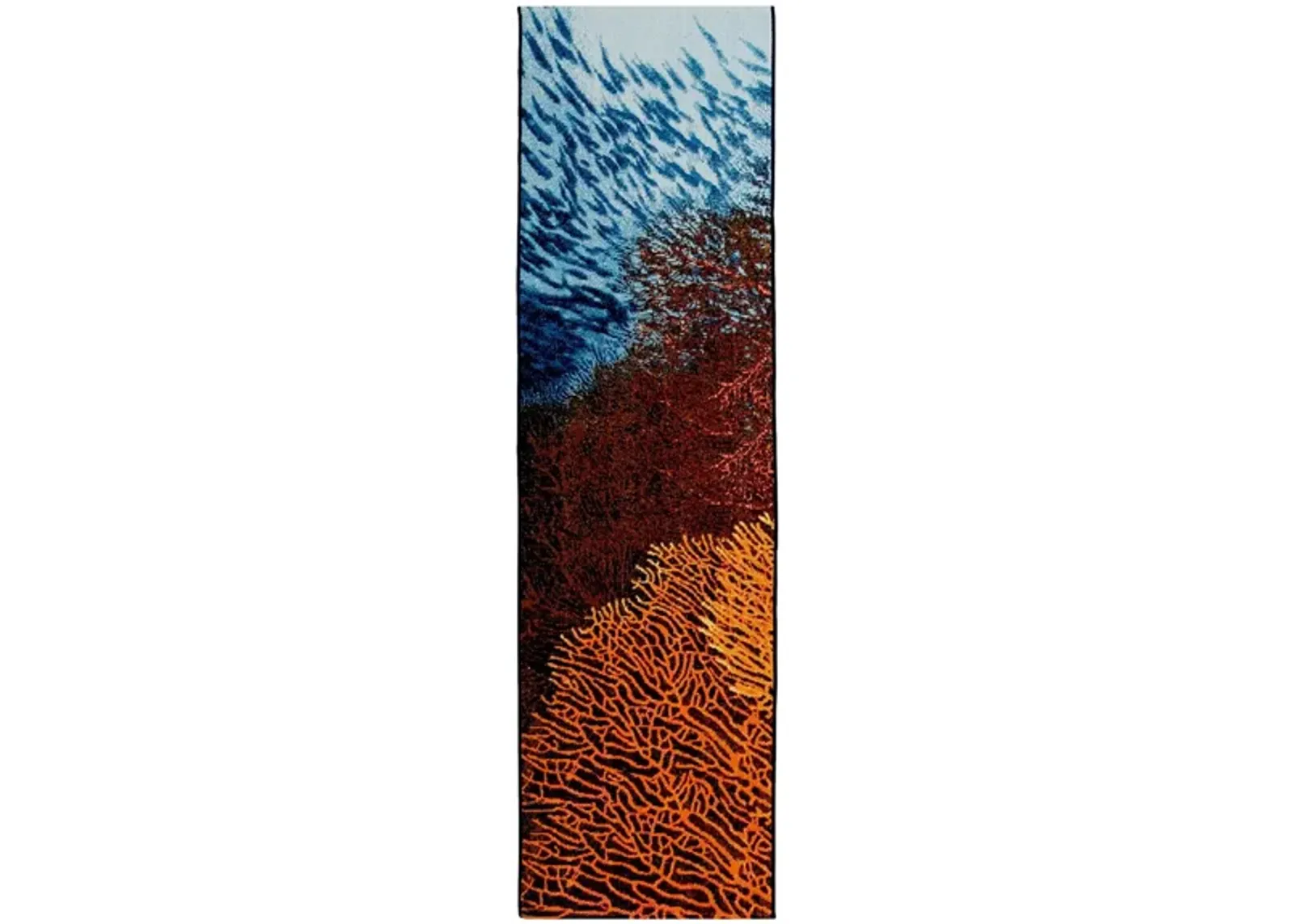 Liora Manne Marina Coral Indoor/Outdoor Rug Area Ocean in Ocean by Trans-Ocean Import Co Inc