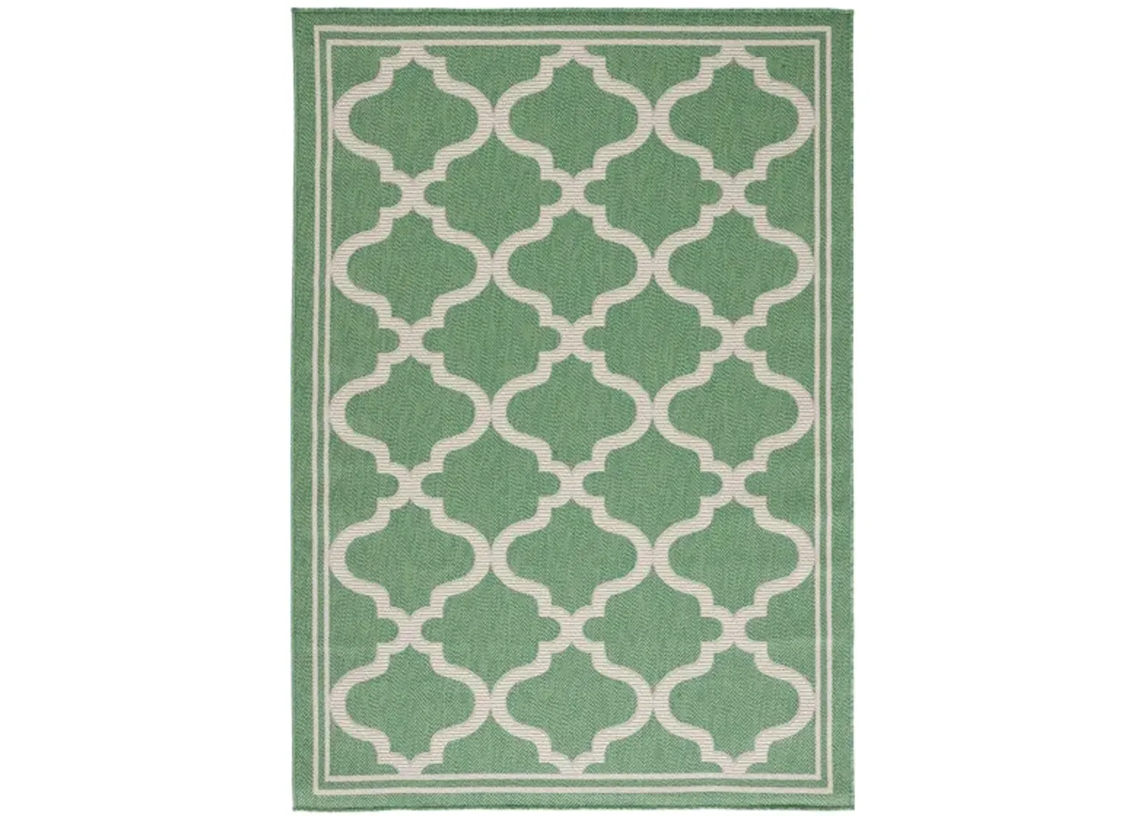 Bermuda Morocco Indoor/Outdoor Area Rug in Green & Beige by Safavieh