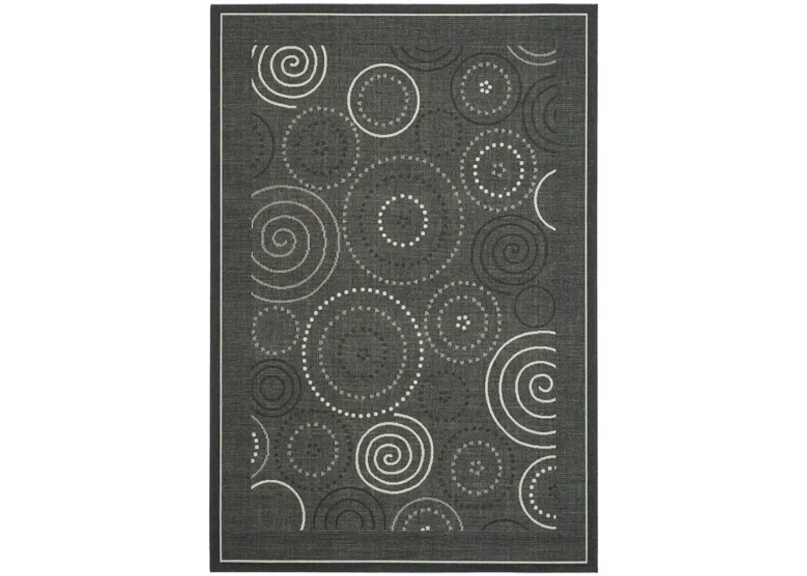 Courtyard Circles Indoor/Outdoor Area Rug