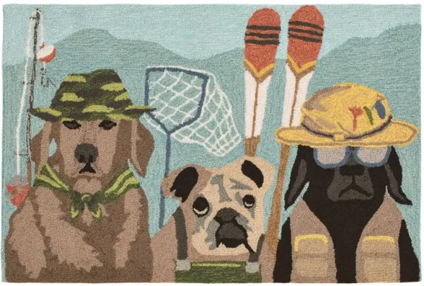 Frontporch Fishing Patrol Indoor/Outdoor Area Rug