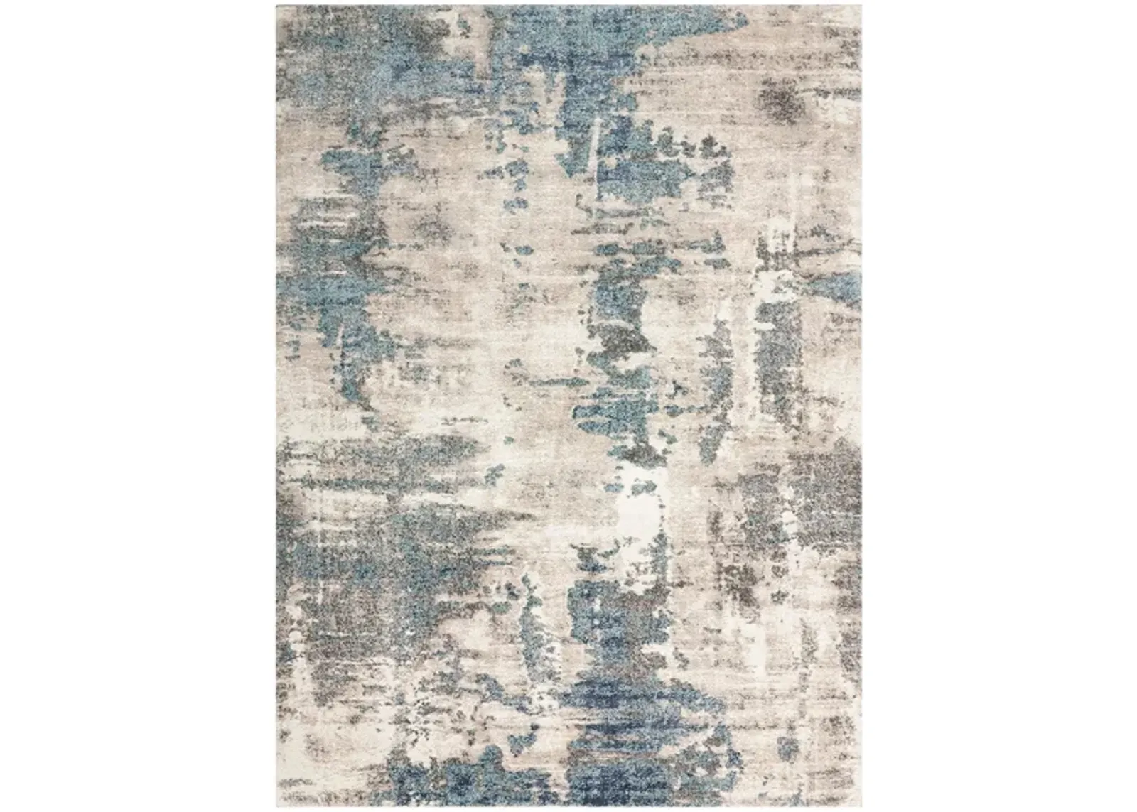 Manor Area Rug in Ivory Blue by Nourison