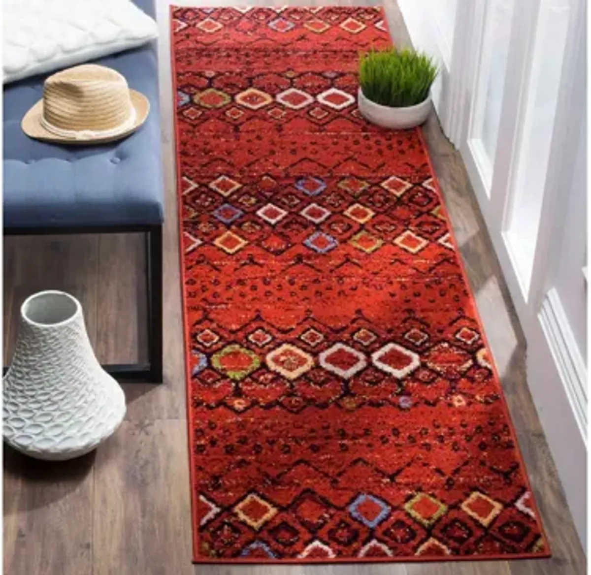 Halen Red Runner Rug