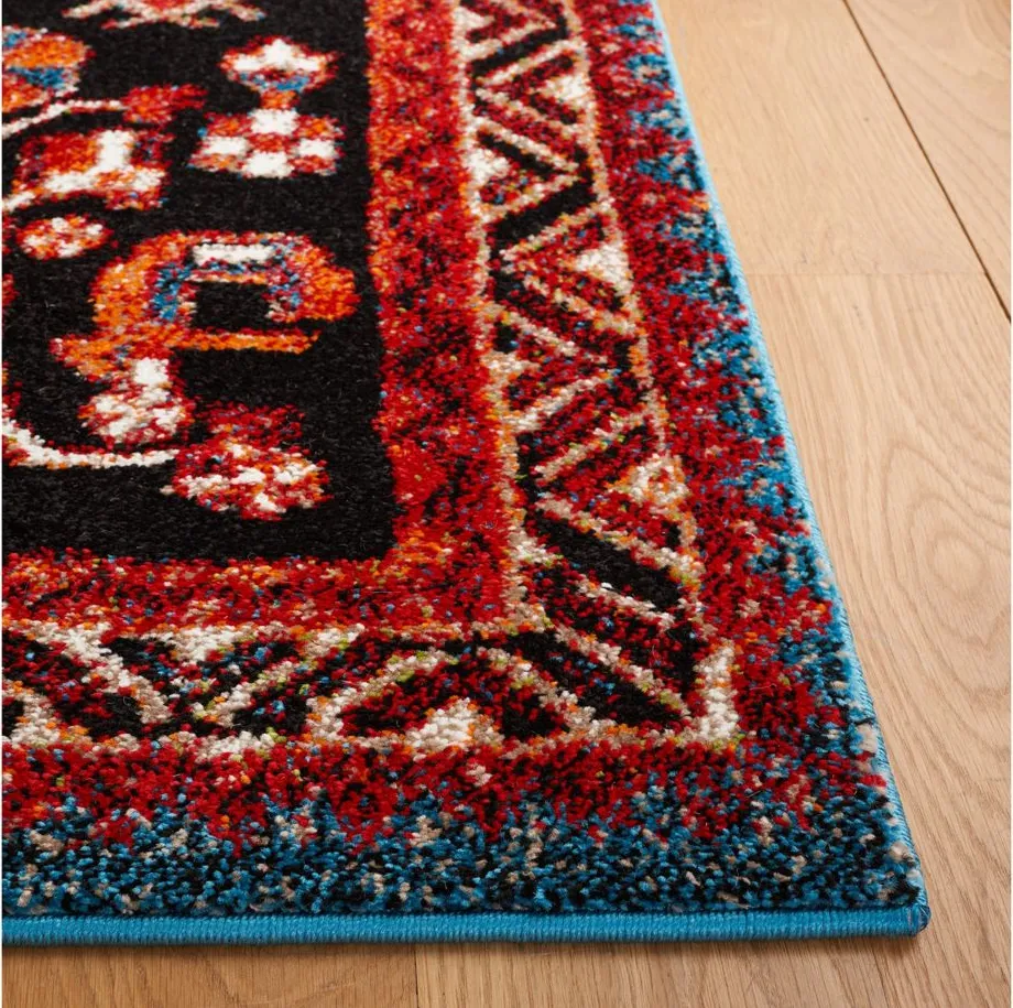 Vintage Hamadan Area Rug in Turquoise & Red by Safavieh