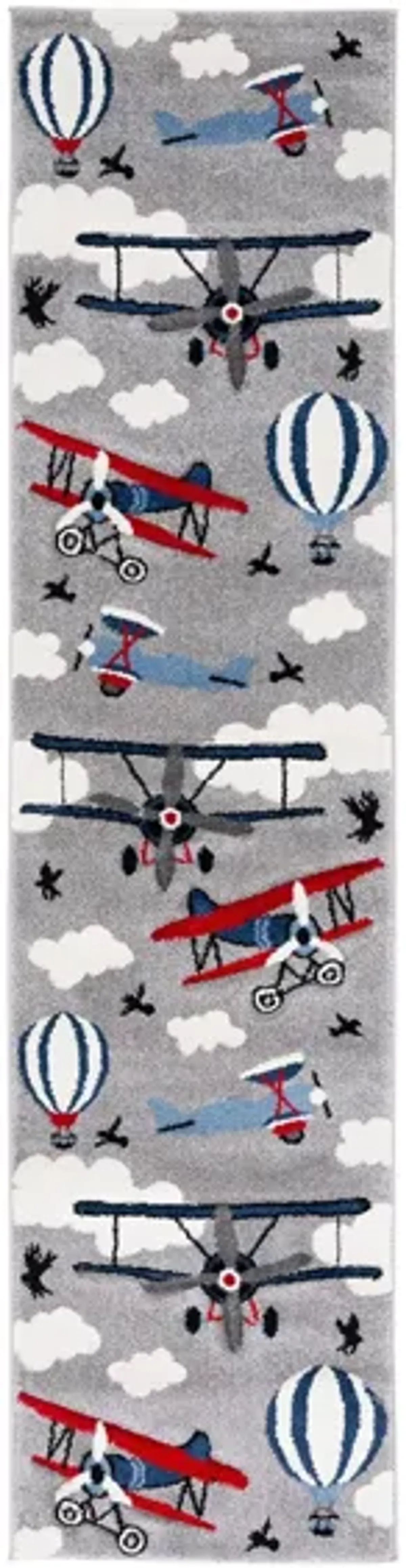 Carousel Airplanes Kids Runner Rug