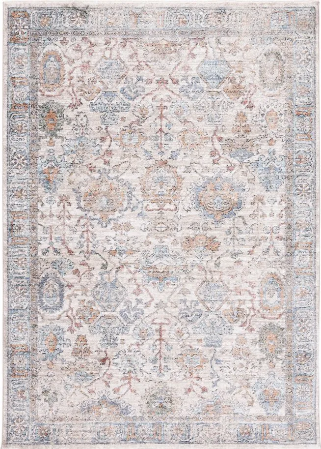 Jasmine Area Rug in Ivory & Blue by Safavieh