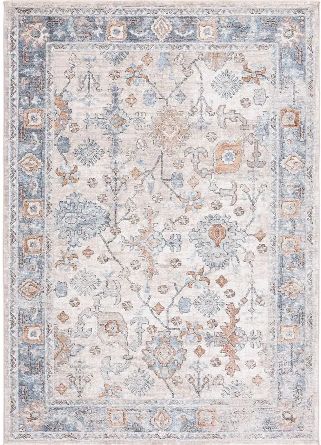 Jasmine Area Rug in Ivory & Blue by Safavieh